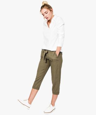 Blouse en coton avec perles brodées vue5 - GEMO(FEMME PAP) - GEMO