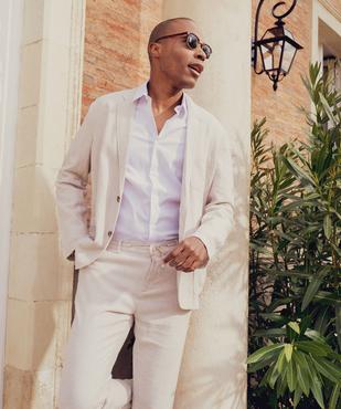 Pantalon chino ou de costume en lin souple homme vue6 - GEMO 4G HOMME - GEMO