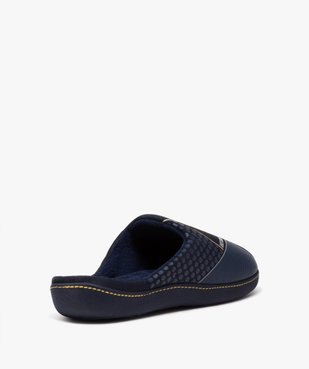 Chaussons homme mules confort détails en relief - Isotoner vue4 - ISOTONER - GEMO