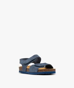Sandales en cuir suédé à scratch garçon vue2 - BUGGY GEMO FOR GOOD - GEMO