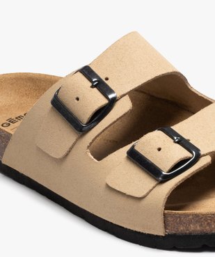 Mules homme à double brides à boucle unies vue6 - GEMO (CASUAL) - GEMO
