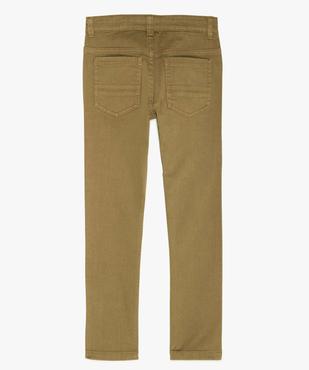 Pantalon garçon uni coupe Slim extensible  vue4 - GEMO 4G GARCON - GEMO