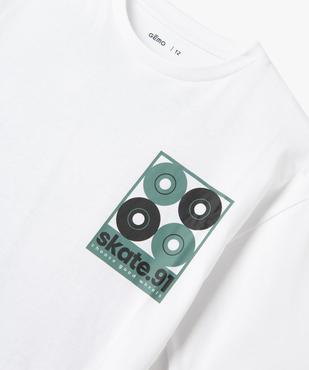 Tee-shirt à manches courtes inscriptions skate garçon vue4 - GEMO 4G GARCON - GEMO