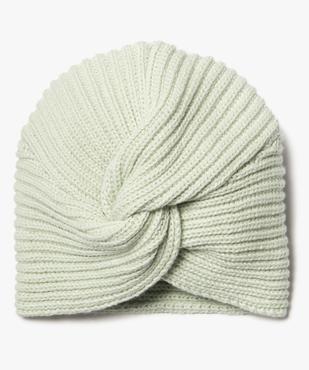 Bonnet bébé fille en maille torsadée vue1 - GEMO(BB COUCHE) - GEMO