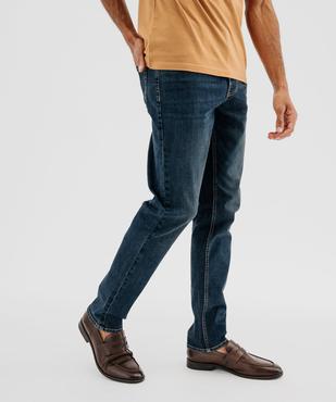 Jean slim en denim de coton stretch homme vue1 - GEMO 4G HOMME - GEMO
