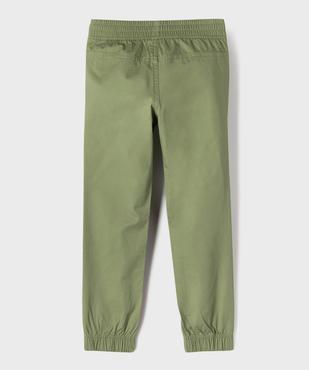 Pantalon en coton coupe jogger garçon vue4 - GEMO (ENFANT) - GEMO
