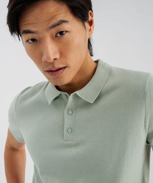 Polo à manches courtes en maille homme vue2 - GEMO 4G HOMME - GEMO
