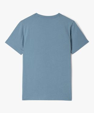 Tee-shirt à manches courtes uni garçon vue3 - GEMO (JUNIOR) - GEMO