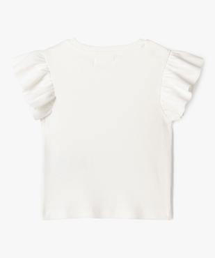 Tee-shirt manches courtes à volants fille vue13 - GEMO 4G FILLE - GEMO