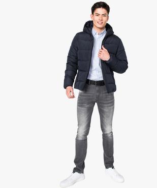 Jean slim effet usé vue5 - GEMO (HOMME) - GEMO