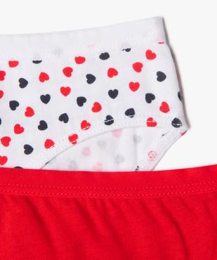 Shorties avec motifs coeurs fille (lot de 3) vue3 - GEMO 4G FILLE - GEMO