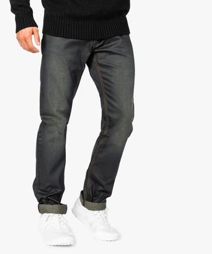 Jean enduit pour homme avec détail poche fantaisie vue1 - GEMO (CASUAL) - GEMO