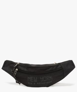 Sac banane homme en toile inscription New-York vue1 - GEMO (ACCESS) - GEMO