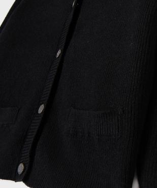 Gilet à col rond fille vue2 - GEMO (ENFANT) - GEMO