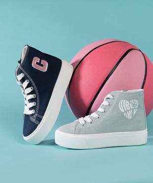 Baskets montantes en toile à semelle plateforme fille - Lovely Wings vue6 - LOVELY WINGS - GEMO