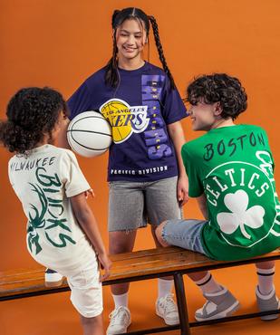 Tee-shirt manches courtes inscription Los Angeles garçon - NBA vue5 - NBA - GEMO