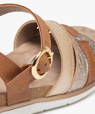 Sandales femme confort à brides fantaisie vue6 - GEMO (CASUAL) - GEMO