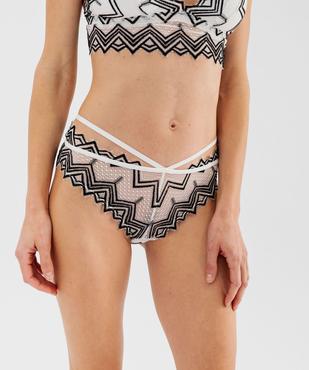 Shorty en dentelle avec brides à la taille femme vue1 - GEMO(HOMWR FEM) - GEMO