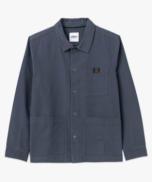 Veste homme en coton forme chemise vue4 - GEMO (HOMME) - GEMO