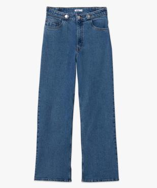 Jean femme « wide leg » taille haute vue4 - GEMO(FEMME PAP) - GEMO