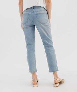Pantacourt en jean stretch coupe slim femme vue3 - GEMO(FEMME PAP) - GEMO