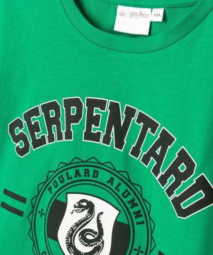 Tee-shirt fille coupe courte avec motif Serpentard - Harry Potter  vue2 - HARRY POTTER - GEMO