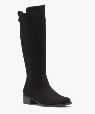 Bottes femme unies à tige souple et élastique  vue2 - VALENTINA BALDA - GEMO