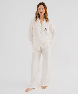 Pyjama en viscose femme - LuluCastagnette vue1 - LULUCASTAGNETTE - GEMO