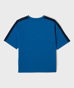 Tee-shirt manches courtes en maille épaisse garçon - Camps United vue3 - CAMPS - GEMO