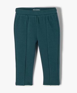 Pantalon bébé fille en maille chaude à coupe carotte vue1 - GEMO(BEBE DEBT) - GEMO