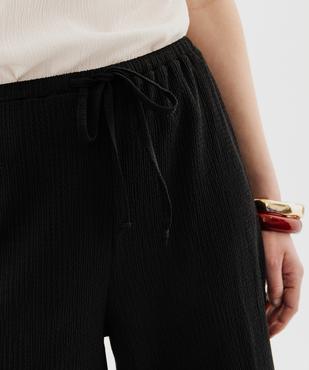 Pantacourt large fluide avec taille ajustable femme vue2 - GEMO 4G FEMME - GEMO