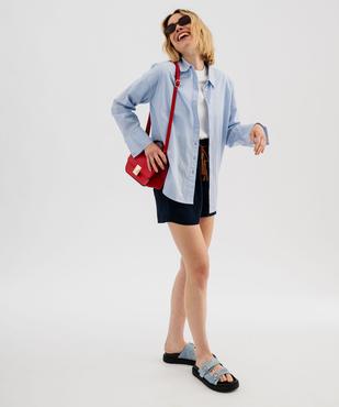 Short fluide avec taille élastique et ceinture fine femme vue4 - GEMO(FEMME PAP) - GEMO