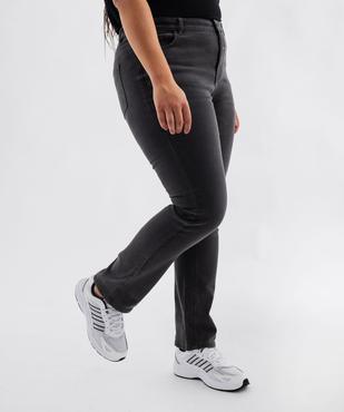 Jean straight en coton stretch femme vue1 - GEMO 4G GT - GEMO
