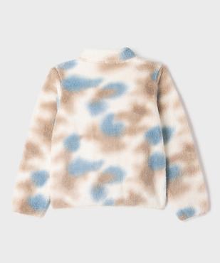 Sweat zippé à col montant en sherpa fille vue3 - GEMO (JUNIOR) - GEMO