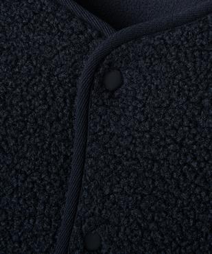 Veste sans manches en sherpa à boutons pression garçon vue2 - GEMO (ENFANT) - GEMO