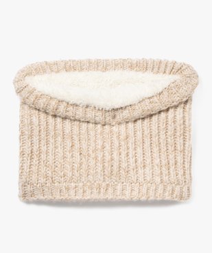 Echarpe snood en maille pailletée avec doublure sherpa fille vue1 - GEMO 4G FILLE - GEMO