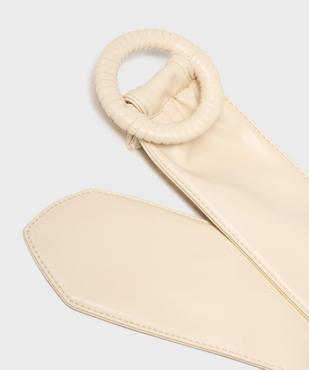 Ceinture large et souple à boucle ronde femme vue2 - GEMO (ACCESS) - GEMO