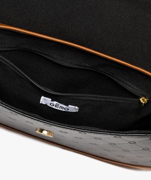 Sac à rabat bicolore avec bandoulière amovible femme vue3 - GEMO (ACCESS) - GEMO