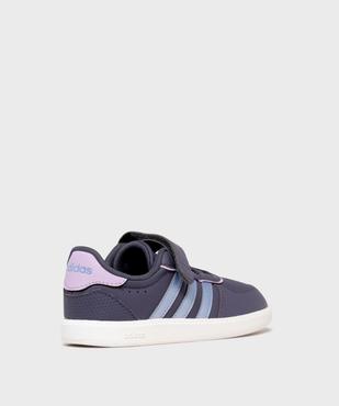 Baskets basses à scratch Breaknet Sleek EL fille - Adidas vue4 - ADIDAS - GEMO