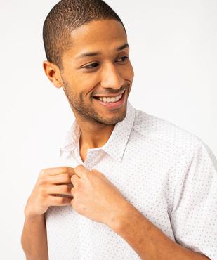 Chemise manches courtes coupe regular à motifs homme vue2 - GEMO (HOMME) - GEMO