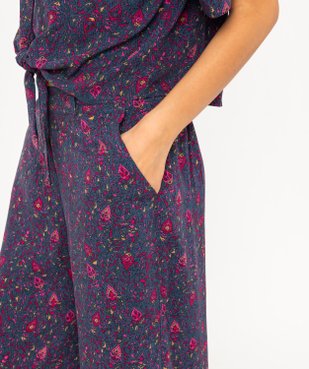 Pantalon ample imprimé femme vue6 - GEMO(FEMME PAP) - GEMO
