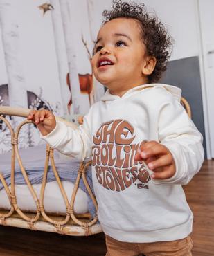 Sweat à capuche avec inscription bébé garçon - The Rolling Stones vue2 - ROLLING STONES - GEMO