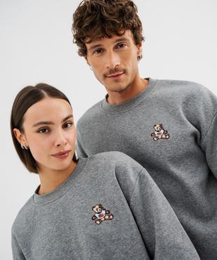 Sweat mixte en molleton chiné douillet  - LuluCastagnette et Alizée vue9 - LULUCASTAGNETTE - GEMO