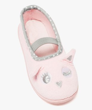 Chaussons fille ballerines à bride avec oreilles de chat vue5 - GEMO 4G FILLE - GEMO