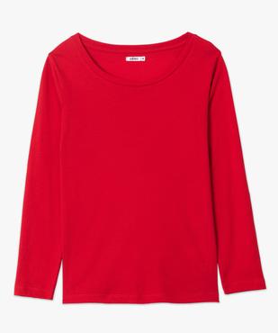 Tee-shirt femme à manches longues et large col rond vue4 - GEMO(FEMME PAP) - GEMO