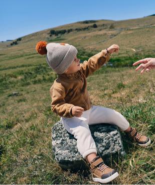 Pantalon en velours côtelé doublé polaire à taille et chevilles élastiquées bébé garçon vue5 - GEMO(BEBE DEBT) - GEMO