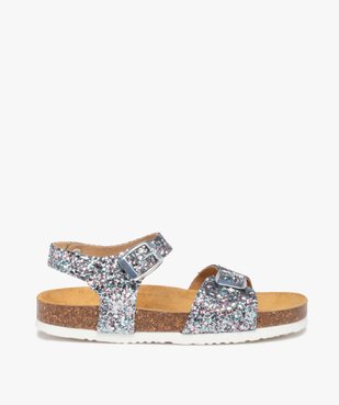 Sandales fille à semelle liège et larges brides à boucle vue1 - GEMO (ENFANT) - GEMO