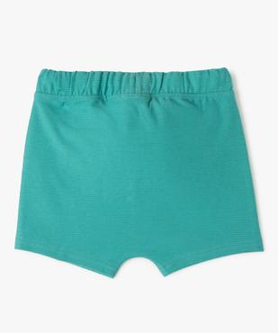 Short bébé garçon en maille texturée vue3 - GEMO(BEBE DEBT) - GEMO