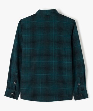 Chemise garçon en flanelle à carreaux vue3 - GEMO (JUNIOR) - GEMO