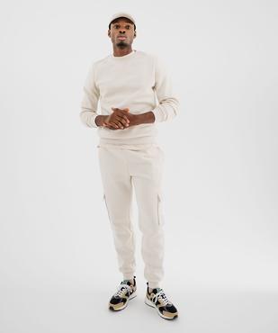 Pantalon de jogging avec poches à rabat homme vue4 - GEMO 4G HOMME - GEMO